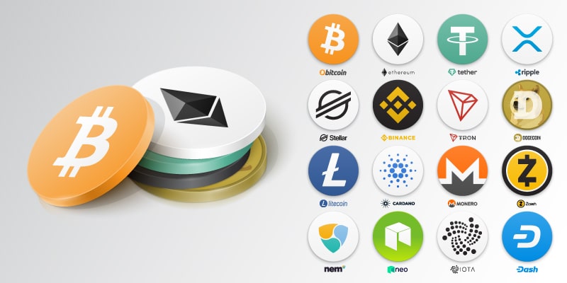 Different types of cryptocurrency